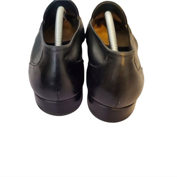 Bally Elite Black Soft Leather Apron Toe Penny Loafers 12 Narrow - Picture 4 of 8